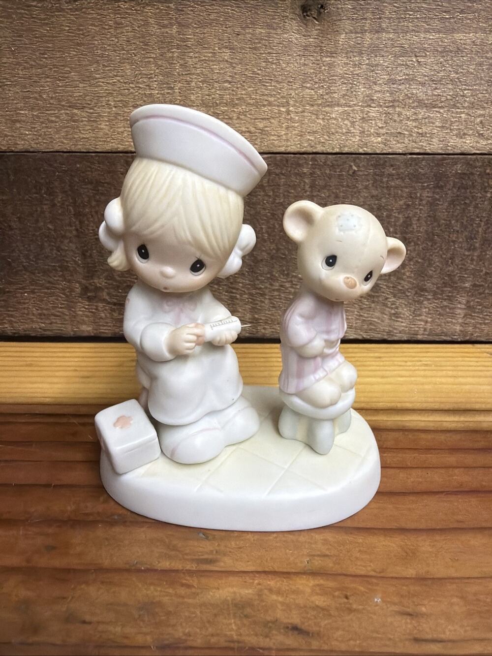 1981 Precious Moments Love Beareth All Things Nurse Teddy Bear #E-7158 Enesco